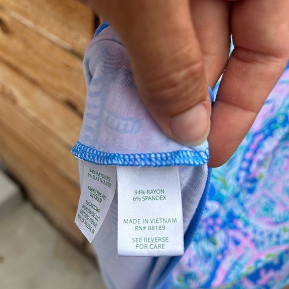 Long sleeve Lilly Pulitzer Ophelia Dress Blue. Softest dress. Sz XS - Picture 7 of 7